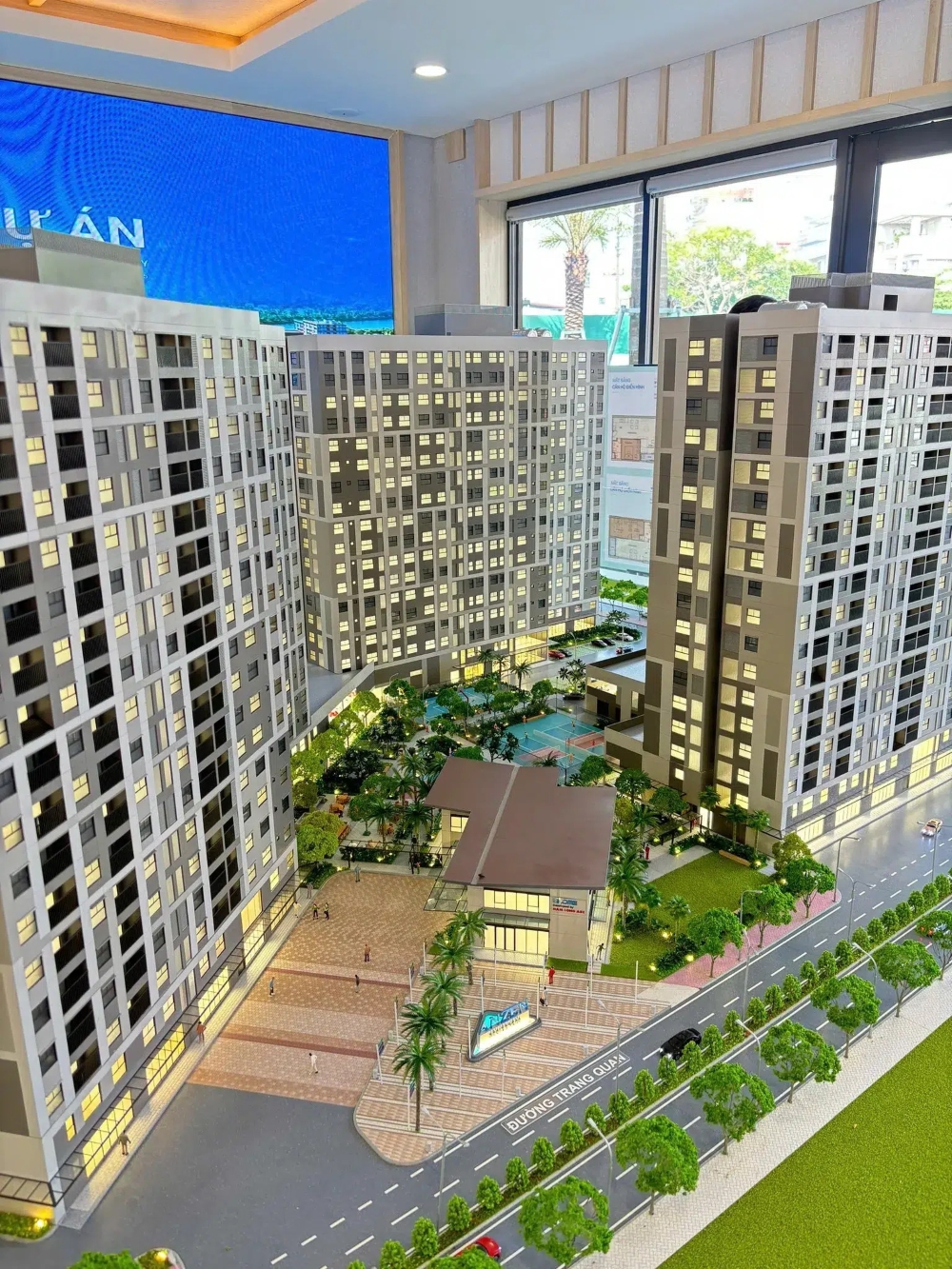 Tổng thể sa bàn chung cư An Zen Residences: Cấu trúc khối nhà và tỷ lệ không gian Tổng thể sa bàn chung cư An Zen Residences: Cấu trúc khối nhà và tỷ lệ không gian